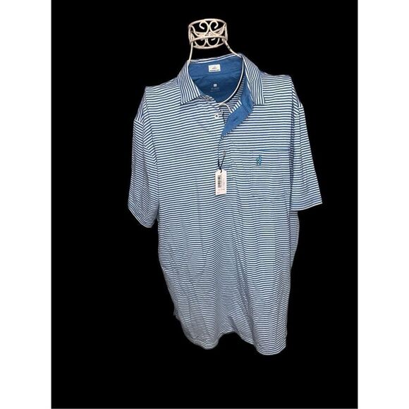 NEW WITH TAGS JOHNNIE-O Best Seller Original 4-Button Polo - Matthis Stripe e Ex - Picture 4 of 11